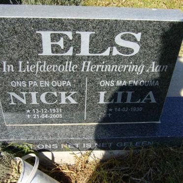 ELS Nick 1931-2005 &amp; Lila 1930-