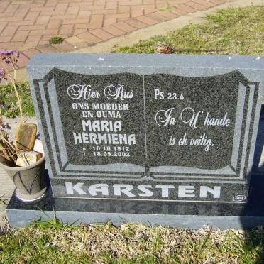 KARSTEN Maria Hermiena 1912-2002