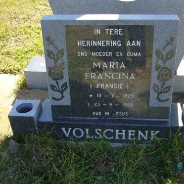VOLSCHENK Maria Francina 1925-1998