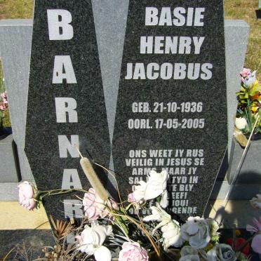 BARNARD Henry Jacobus 1936-2005