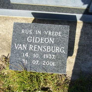 RENSBURG Gideon, van 1937-2001