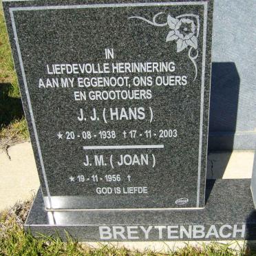 BREYTENBACH J.J. 1938-2003 &amp; J.M 1956