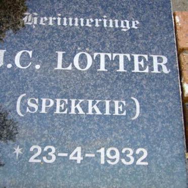 LOTTER J.C. 1932-2001