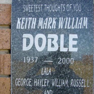 DOBLE Keith Mark William 1937-2000