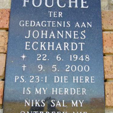 FOUCHE Johannes Eckhardt 1948-2000