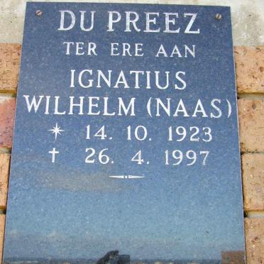 PREEZ Ignatius Wilhelm, du 1923-1997