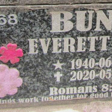 BUNT Everett A.G. 1940-2020