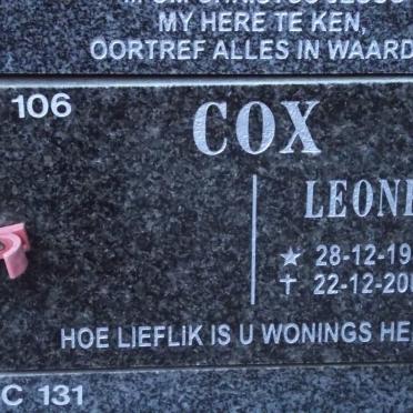 COX Leone 1936-2009