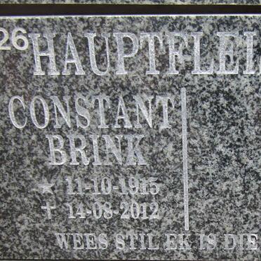 HAUPTFLEISH Constant Brink 1915-2012