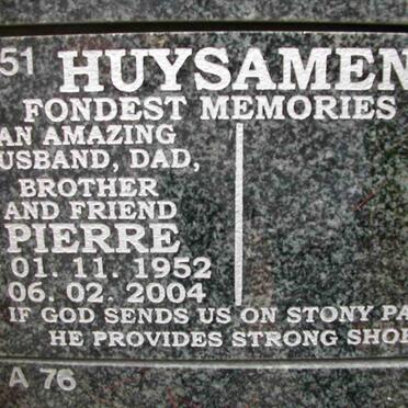 HUYSAMEN Pierre 1952-2004