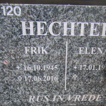 HECHTER Frik 1945-2016 :: HECHTER Elena 19??-