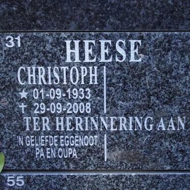 HEESE Christoph 1933-2008
