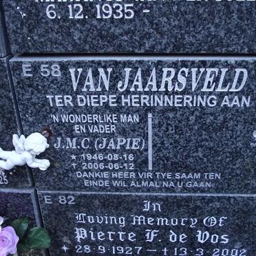 JAARSVELD J.M.C., van 1946-2006