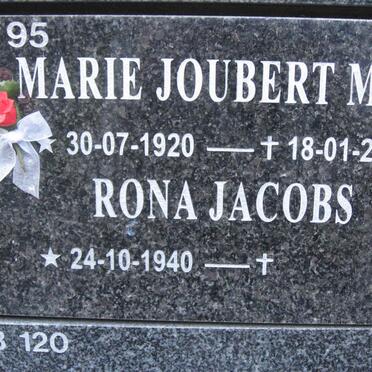 JOUBERT M.L. 1920-2010 :: JACOBS Rona 1940-