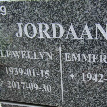 JORDAAN Llewelyn 1939-2017 &amp; Emmerentia 1942-