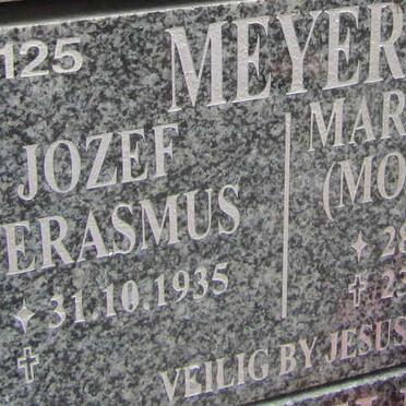 MEYER Jozef Erasmus 1935- &amp; Maria E.P. 1938-2019