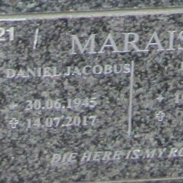 MARAIS Daniel Jacobus 1945-2017 &amp; Diana 1943-