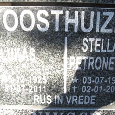 OOSTHUIZEN Lukas 1925-2011 &amp; Stella Petronella 1926-2009