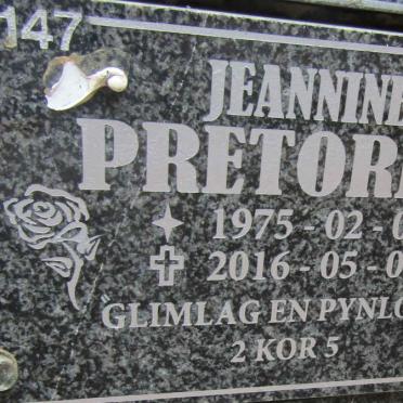 PRETORIUS Jeannine 1975-2016