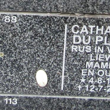 PLOOY Catharina, du 1925-2013