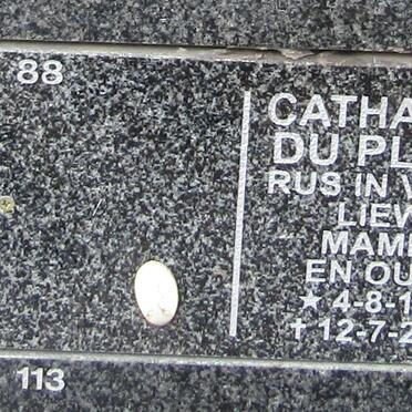 PLOOY Catharina, du 1925-2013
