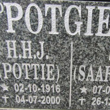 POTGIETER H.H.J. 1916-2020 &amp; S. 1924-2015