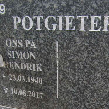 POTGIETER Simon Hendrik 1940-2017