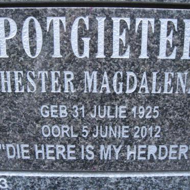 POTGIETER Hester Magdalena 1925-2012