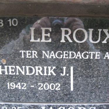 ROUX Hendrik, le 1942-2002