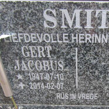 SMIT Gert Jacobus 1947-2014