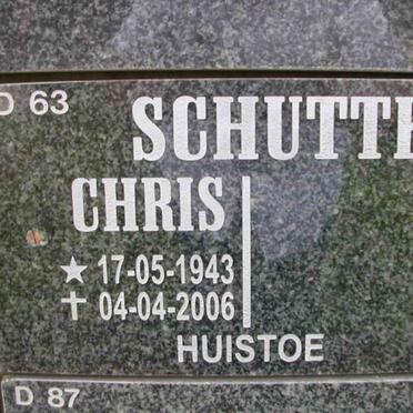 SCHUTTE Chris 1943-2006