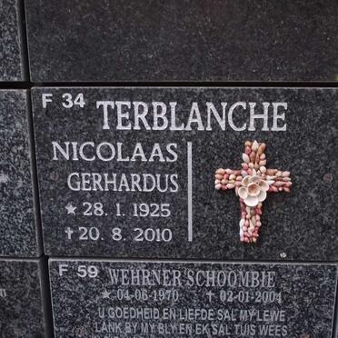 TERBLANCHE Nicolaas Gerhardus 1925-2010