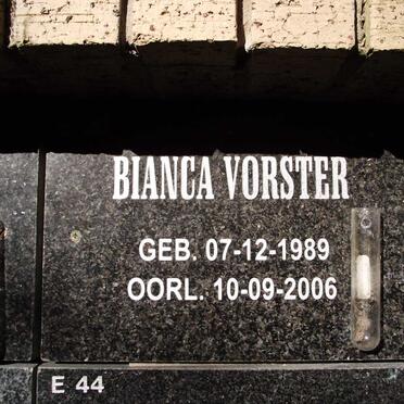 VORSTER Bianca 1989-2006