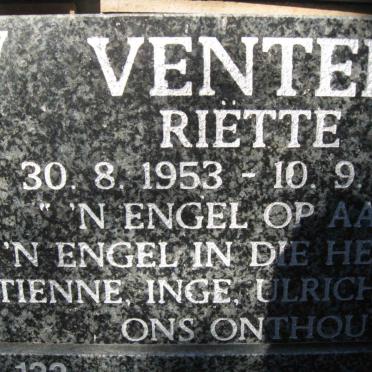 VENTER Riette 1953-2008