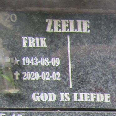 ZEELIE Frik 1943-2020