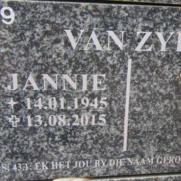 ZYL Jannie, van 1945-2015