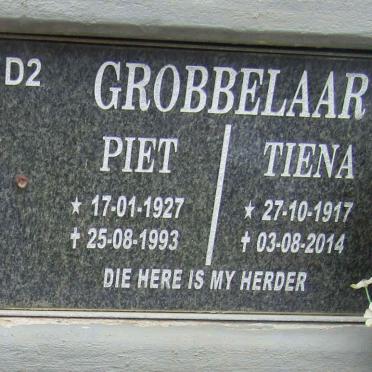 GROBBELAAR Piet 1927-1993 &amp; Tiena 1917-2014