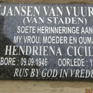 VUUREN Hendriena Cicilia, Jansen van nee VAN STADEN 1946-2020