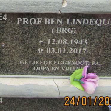 LINDEQUE B.R.G. 1943-2017