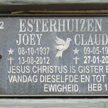 ESTERHUIZEN Claude 1933-2016 &amp; Joey 1937-2012
