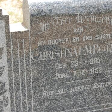 BOTHA Christina E.M. 1900-1952