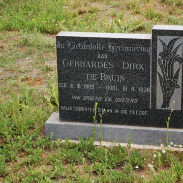 BRUIN Gerhardes Dirk, de 1909-1838