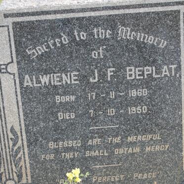 BEPLAT Alwiene J.F. 1868-1950