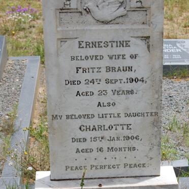 BRAUN Ernestine -1904 :: BRAUN Charlotte -1906