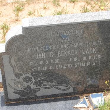 BEKKER Jan C. 1890-1968