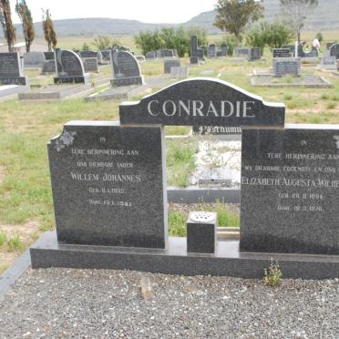 CONRADIE Willem Johannes 1895-1982 &amp; Elizabeth Augusta Wilhelmien 1894-1976
