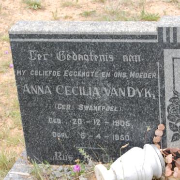DYK Anna Cecilia,van  nee SWANEPOEL 1905-1950