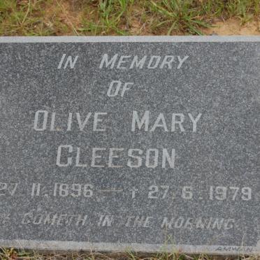GLEESON Olive Mary 1896-1979