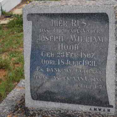 HOOD Joseph William 1867-1931