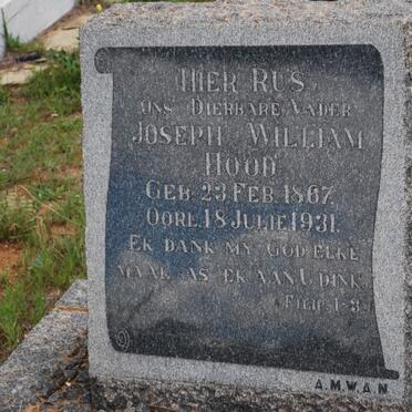 HOOD Joseph William 1867-1931